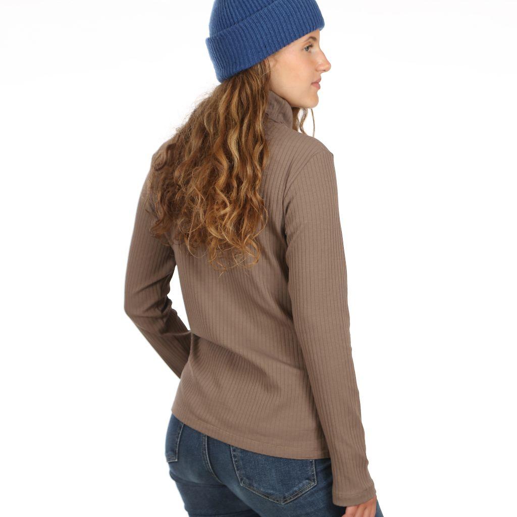 Papierschnittmuster Rollkragenshirt Frau Romy XS-XXL